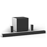 VIZIO 5.1.4 Premium Sound Bar with Dolby Atmos, DTS Virtual:X, Wireless Subwoofer, Rear Surround Speakers, Bluetooth, Voice Assistant Compatible, Includes Remote Control - SB46514-F6