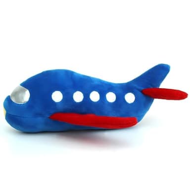 MooGlamor Airplane and Rocket Dog Toys Squeaky Toy with Knot and Bite-Resistant 24 in Stuffed Dog Toys for Dogs and Cats (Airplane)