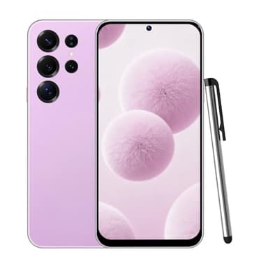 CostMvp C25Ultra Unlocked Smartphone, Android 12.0 Mobile Phones 6.6'' HD+ Screen, 4GB RAM 32GB ROM/256GB SD, 4G Dual SIM Dual Camera, Face ID+WiFi+BT+FM+GPS+OTG (Pink)