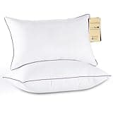 JOLLYVOGUE Pillows Queen Size Set of 2, Cooling and Supportive Bed Pillows with Super Soft Down Alternative Fill, Luxury Fluffy Hotel Quality for Side, Back, and Stomach Sleepers