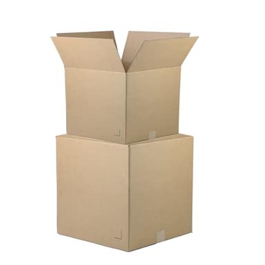 The Boxery 20"x20"20" Brown/Kraft Corrugated Cardboard Shipping Boxes 15-Pack | Mailing, Packing, Moving & Storage for Business/Home – Durable - Eco-Friendly, Recyclable - Made in the USA