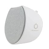 OC Acoustic Newport Plug-in Outlet Speaker with Bluetooth 5.1 and Built-in USB Type-A Charging Port (Gray/White)