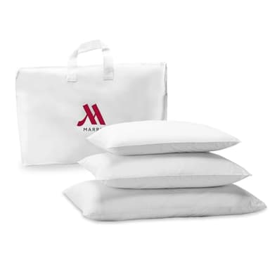 Marriott Hotel Down Alternative Eco Pillow - Luxury Hotel Pillows with 100% Recycled Fill - Down Alternative Pillow for Sleeping - Original Hotels Bedding - Set of 2 - King