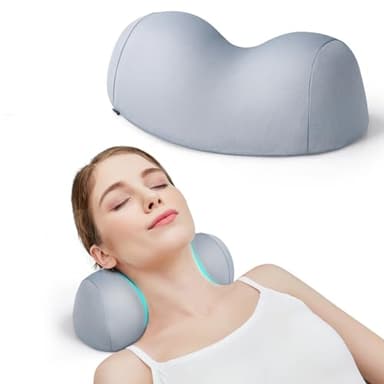 ComfortLife Small Neck Stretcher Pillow for Pain Relief, Medium Soft Cervical Traction Device Neck Mild Support Pillow Foam Cervical Neck Pillow for Tension Muscle Relax Relief (Grey)