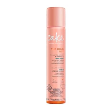 Cake Beauty Hairspray, The Hold Out – For Brushable, Touchable, Flexible Hold– Multi Tasking Styler- Vitamin E & Abyssinian Oil – For All Hair Types- 5.6 Oz. / 160 g