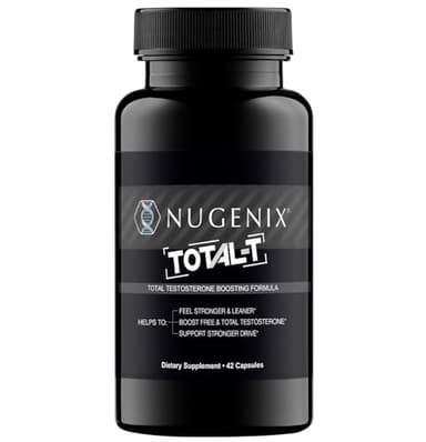 Nugenix Total-T, Free and Total Testosterone Booster Supplement for Men, 42 Count