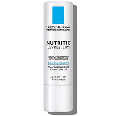 La Roche-Posay Nutritic Lip Balm for Very Dry Lips, Soothes and Repairs Chapped Lips with Shea Butter and Ceramides, 0.15 Fl Oz (Pack of 1)