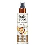 Hair Food Coconut & Argan Oil Heat Protectant Leave-In Spray for All Hair Types, 450°F Heat Protection, Sulfate-Free, Paraben-Free, Dye-Free, Alcohol-Free, Adds Shine, 6.4 Fl Oz
