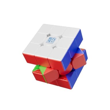 Moyu RS3M V5 2023 Ball Core UV Coated 3x3 Speed Cube with Robot-Shape Display Box, 3x3 Puzzle Cube Stickerless RS3M V5 MagLev Master Cube (MagLev+Ball-Core UV Coated)
