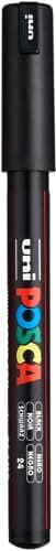 uni POSCA PC-1MR Water-Based Paint Markers, Extra Fine Tip (0.7mm), Black