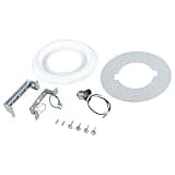 Aspen Creative 21067-11, Recessed Lighting Converter Kit, 8" Diameter, White Plastic Medallion, Set of 1