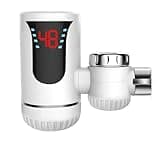Tankless Water Heater Electric 110V Hot Water Heater Faucet Instant Kitchen Bathroom Fast Heating Tap Water Faucet with LED Digital Display