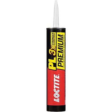 Loctite PL Premium Polyurethane Construction Adhesive, 10 fl oz Cartridge, 1 Pack - Versatile Construction Glue for Wood, Concrete, Stone, Metal & More