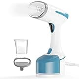 DBC 1500W Steamer for Clothes With 250ml Water Tank, 20S Fast Heat-up Portable Handheld Garment, 2 in 1 Fabric Wrinkle Remover and Clothing Iron with Brush - Blue
