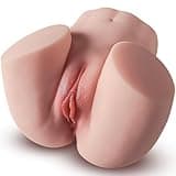 Male Masturbator Sex Doll for Men Pocket Pussies Realistic Adult Sex Toys for Men,5.8LB Entry-Level Ass Lifelike Soft Butt with Vagina and Anal Channel for Several Sex Positions (Flesh)