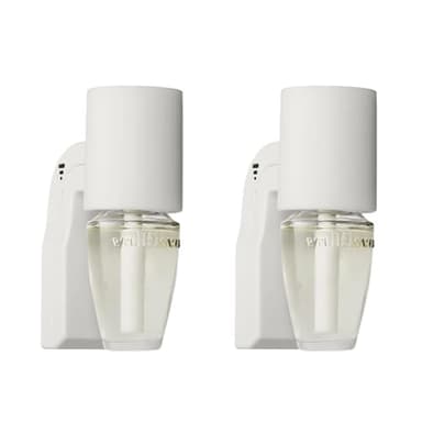Bath & Body Works Wallflowers Fragrance Plug, White Scent Control, Plug-In Air Freshener Device with 3 Intensity Levels for Bedrooms, Bathrooms & Living Spaces - 2 Pack