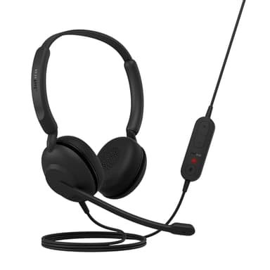 Jabra Evolve 10 Wired Headset with Noise-Cancelling Microphone for PC/Laptop Use, Easy USB-A Setup, TCO Certified, Lightweight Design, Inline Call/Volume Controls for Online Meetings, Black