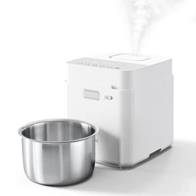 Mifasol Stainless Steel Warm Mist Humidifier, 3.3L/0.87Gal Steam Humidifier Large Room up to 800 sq ft, Easy to Clean Humidifiers for Bedroom Baby Nursery Home Office, White