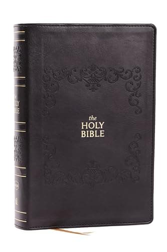 NKJV Bible: Personal Size Giant Print, Black Leathersoft, Holy Bible, Red Letter, Comfort Print: New King James Version
