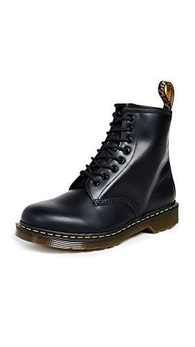 Dr. Martens 1460 Smooth Leather 8 Eye Boot, Black Smooth, 9 Women/8 Men