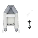 Bestway Hydro Force Caspian 2 Person Inflatable Boat Set with 2 Oars, Hand Pump, and Repair Kit, Supports up to 568.8 Pounds for Fishing or Cruising