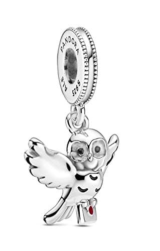 CHARMY'S Sterling Silver Hedwig Owl Harry Potter Charm Compatible with Pandora Charms for Women, Bracelet & Necklace