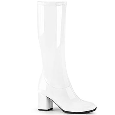 Funtasma Womens GoGo Boots White - Size 7