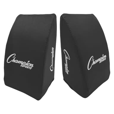 Champion Sports Cushioned Catcher's Knee Support – Ergonomic Design for Players 5'7" and Under – Black