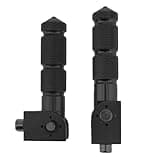 Windance Motorcycle Bicycle Passenger Foot Pegs M8 8mm Anti-Skid Footrests Pedals Fit for Honda Kawasaki Yamaha Ducati Suzuki BMW Motorcycle Scooters Bicycle Electric Bike (Black)