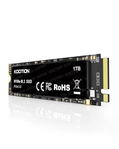 KOOTION 1TB NVMe Internal SSD PCIe 3.0, M.2 2280 NVMe Gen 3 Internal Solid State Drive Up to 3500MB/s, Less Heat for PC/Laptop