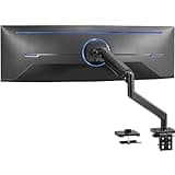 VIVO Heavy Duty Aluminum Ultrawide Monitor Tension Arm for 49 inch Screens up to 20kg, Premium Desk Mount Monitor Stand Designed for Samsung Odyssey G9 and More, Black, STAND-V101E