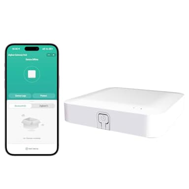 AiSeek Tuya ZigBee 3.0 Hub/Wireless Gateway (Only 2.4Ghz), WiFi Smart Home Bridge Remote Controller,Work with Tuya ZigBee Smart Device, White