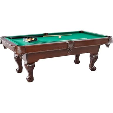 Barrington Billiards 7.5' ft Springdale Pool Table with Billiard Ball and Cue Stick Set