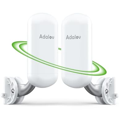 CPE467 Wireless Bridge, 1.5KM Long Range 5.8GHz Outdoor Point-to-Point Wireless Bridges, IP65 Weatherproof PtP WiFi Bridge for Surveillance Cameras, Barn, Shop, Warehouse, Compatible with Starlink