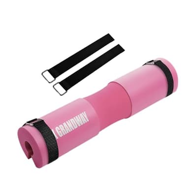 Advanced Squat Pad - Barbell Pad for Hip Thrusts, Squats & Lunges - Neck & Shoulder Squat Bar Pad Cushion Support Foam for Extra ComfortPremium Squat Pad (Pink)