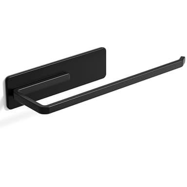 Heavy-Duty Magnetic Paper Towel Holder Fits Jumbo Rolls, Black, Suitable for Kitchens, RVs, Washing Machines, BBQ Carts