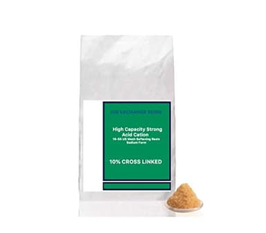 Water Softening Resin Upgraded 10% Cross Linked 100% Ion Exchange High Capacity Replacement Softener Resin - Cubic Ft (0.5 Cubic Ft)