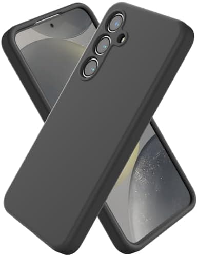 CUZMIGO Liquid Silicone Case for Samsung Galaxy S24, Black