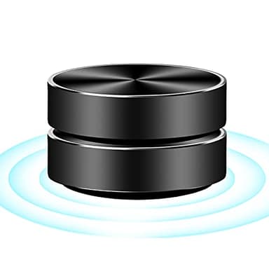 Bluetooth Mini Speaker Bone Conduction Portable Wireless Speaker Stereo Bass Sound Creative Portable Speakers Mini Size Music Player for Home,Outdoor,Travel (Black)