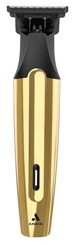 Andis 562442 Insight Slim Cordless High Powered Rotary Motor Hair Trimmer, 9-Piece Kit, Stainless-Steel T-Blade, Lithium-Ion Battery, Travel Lock, Gold