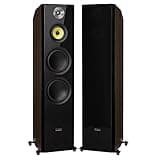 Fluance Signature HiFi 3-Way Floorstanding Tower Speakers with Dual 8" Woofers for 2-Channel Stereo Listening or Home Theater System - Natural Walnut/Pair (HFFW)