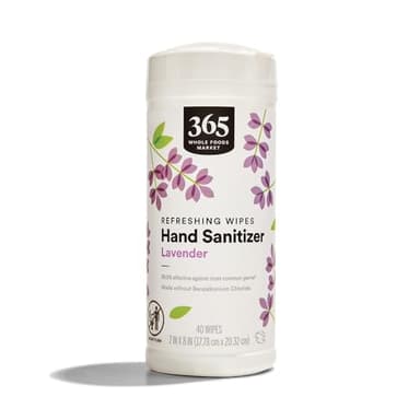 365 by Whole Foods Market, Lavender Hand Sanitizing Wipes, 40 Count