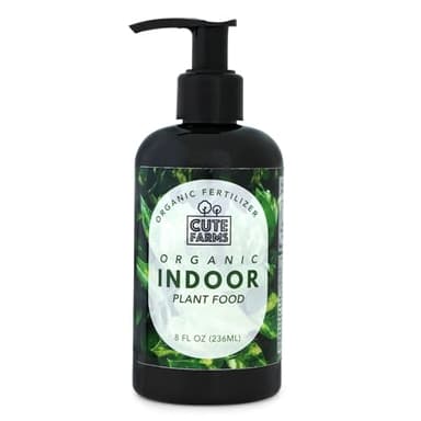 Organic Liquid Plant Food for Houseplants & Outdoor Pot Plants - All-Purpose Fertilizer (8 oz) Cute Farms
