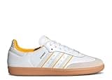 adidas Samba OG Men's Sneakers, Cloud White/Crystal White/Crew Yellow, Size 10