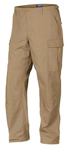 LA Police Gear BDU Pants for Men, Mil-Spec Ripstop Tactical Pants, BDU Tactical Cargo Pants - Coyote Brown - Medium/Regular