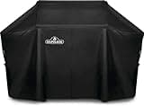 Napoleon BBQ Grill Cover for PRO 665 - Black BBQ Cover, Water Resistant, UV Protected, Air Vents, Velcro Closure, Hanging Loops, Adjustable Buckled Straps to Secure Cover
