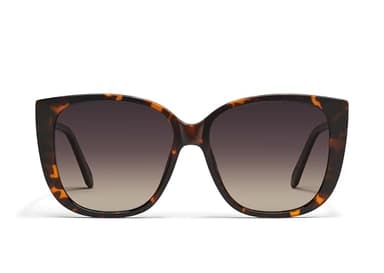 Quay - Womens Sunglasses, Polarized Square Lenses with UV Protection, Oversized Sunglasses, Ever After, Tortoise