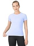 MathCat Workout Shirts for Women,Workout Tops for Women Short Sleeve,Yoga T Shirts for Women,Breathable Athletic Gym Shirts Blue