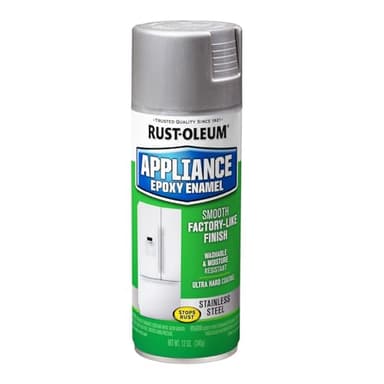 Rust-Oleum 7887830 Specialty Appliance Epoxy Spray Paint, 12 oz, Stainless Steel