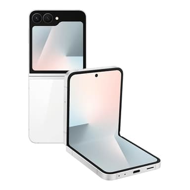 Samsung Galaxy Z Flip7 FE Cell Phone, 256GB AI Smartphone, Unlocked Android, Long Battery Life, 2025, US 1 Yr Manufacturer Warranty, White